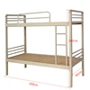 Wholesale dormitory double decker twin full size metal bunk bed for adult student