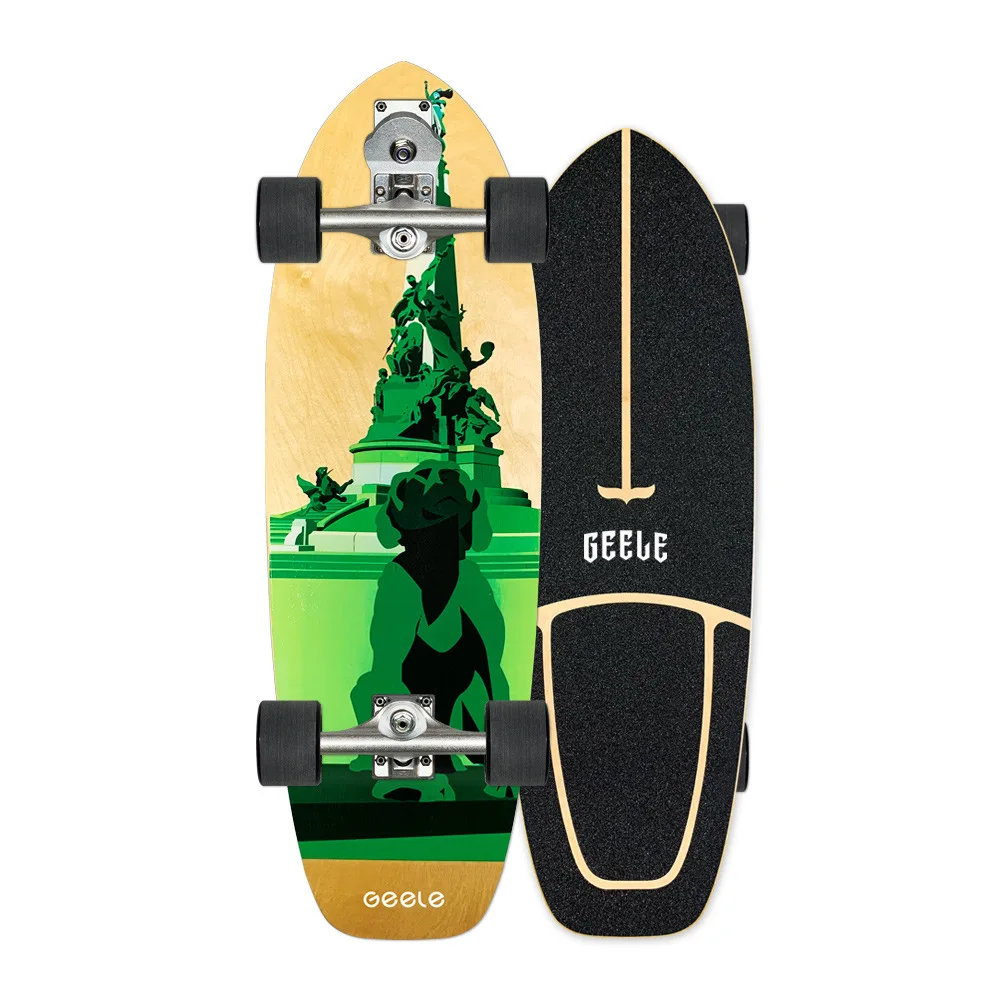 

Pre-sale S7 Geele Highly Smooth Surf Land Skateboard Maple Single Kick Carving Cruiser Skate Board Pumping Sport Outdoor