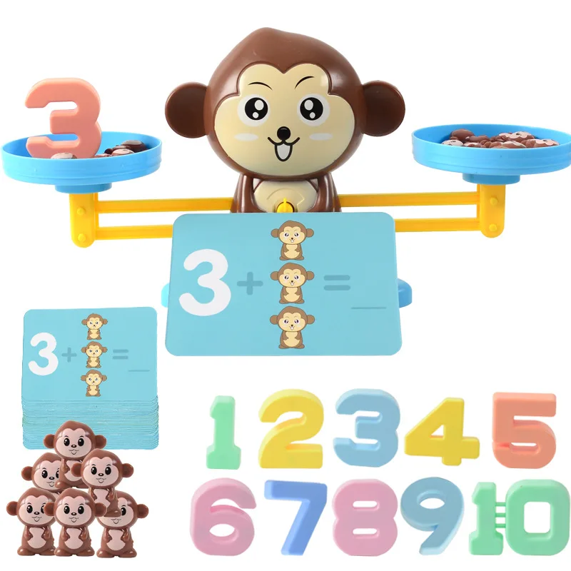 Kinder Kinder Affe Balance Coole Mathe Spiel Spaß Vorschule Pädagogisch Q0B5 