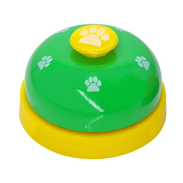 

Pet Toy Training Called Dinner Small Bell Footprint Ring Dog Toys For Teddy Puppy Pet Bell, 5colors