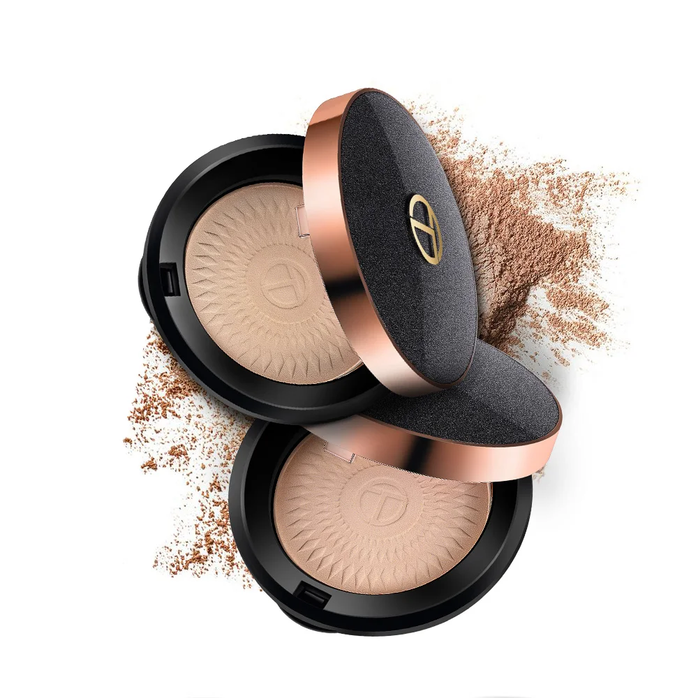 

Long Wearing Face Powder Makeup 3 colors Concealer Easy Color Silky Smooth Cosmetic Pressed Powder, 3colors