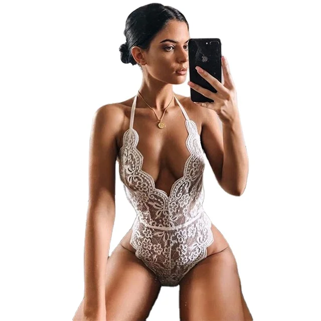 

New Fashion sexy erotic lingerie set v neck with temptation Bodysuit Lingerie, As shown