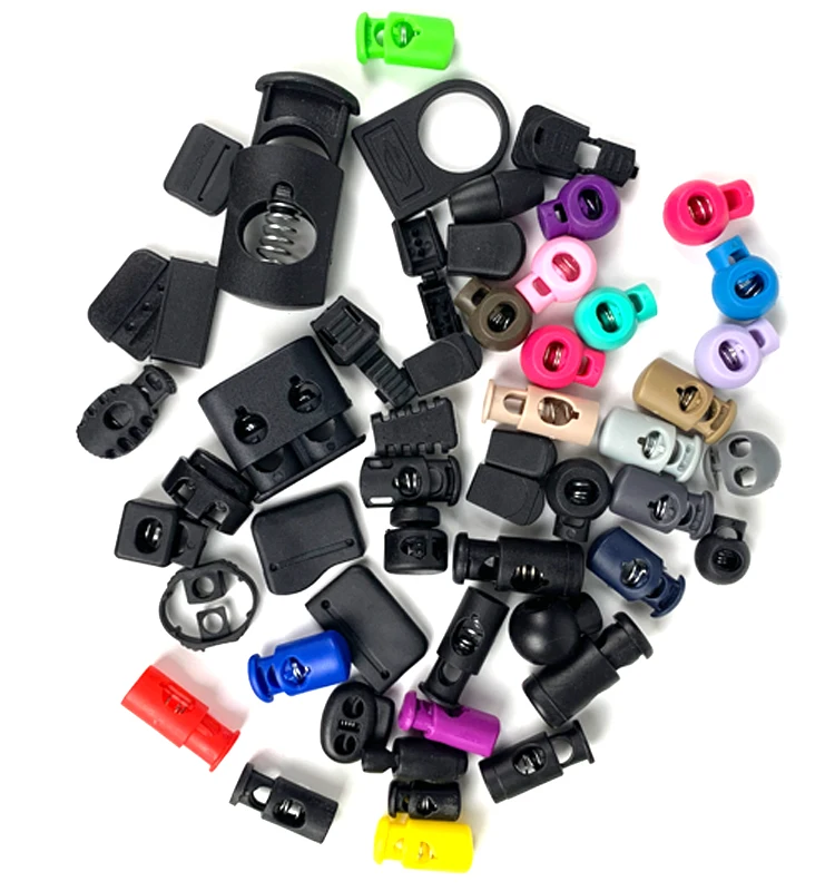 
Factory manufacture low price adjustable plastic cord lock stopper color custom cord lock plastic stopper 