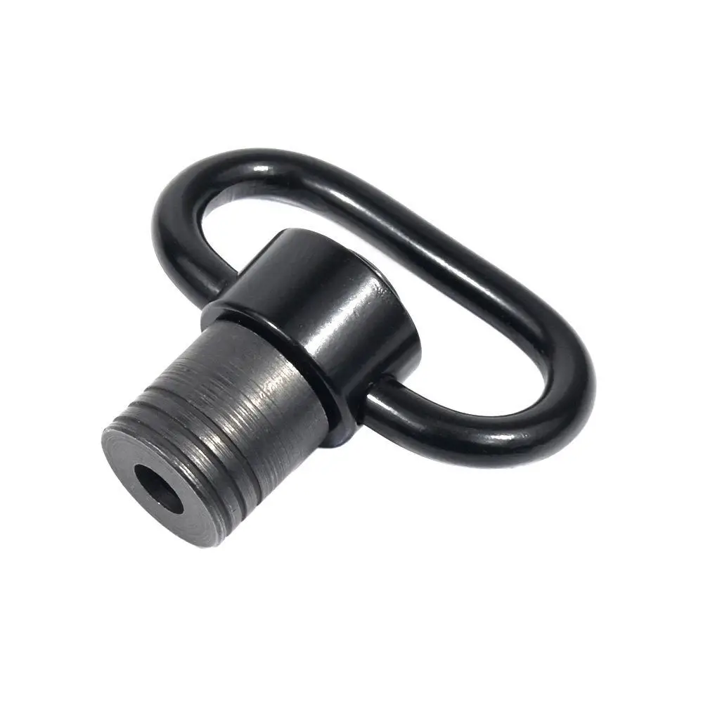 

1.25 inch QD Quick Release Push Button Detachable Sling Adapter Attachment Point with Base Gun Sling Swivel, Black