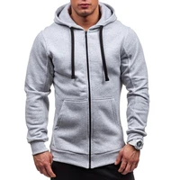 

Men's Plain Blank Hoodies Sweatshirts Zip Up Hoody Fitness Gym Training Wear Clothes Hoodie