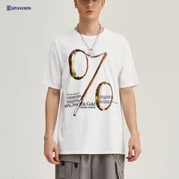 

EXP Summer Premium Cotton Screen Printing T Shirts Custom Printing Youth Stylish T-Shirt Oversize White Men T-Shirt