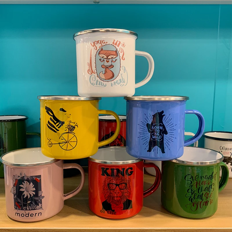 

Hot Sale Enamel Mug For Camping Sublimation Enamel Mug In Stock