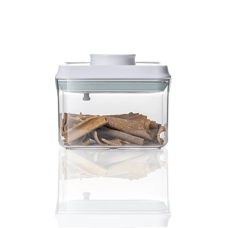 

Household Cheap Plastic Food Airtight Storage Container Airtight Pop Storage Container, Amber /transparent