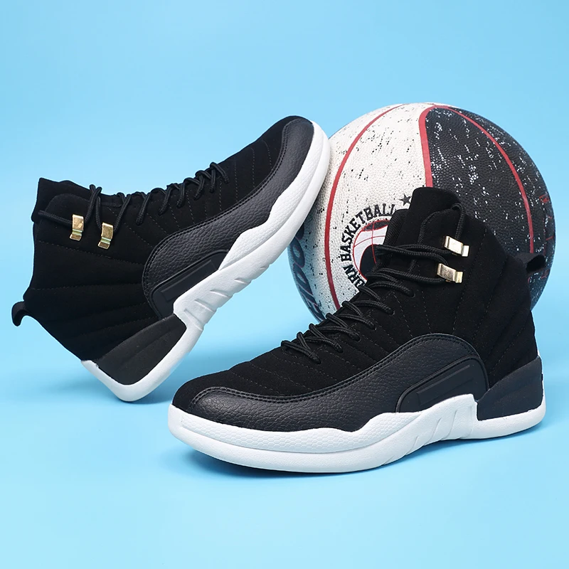 

2021Hot Sale Big Size Youth Retro Court Sneakers Original high-top Basketball Shoes for men new styles Men basketball shoe, White,black