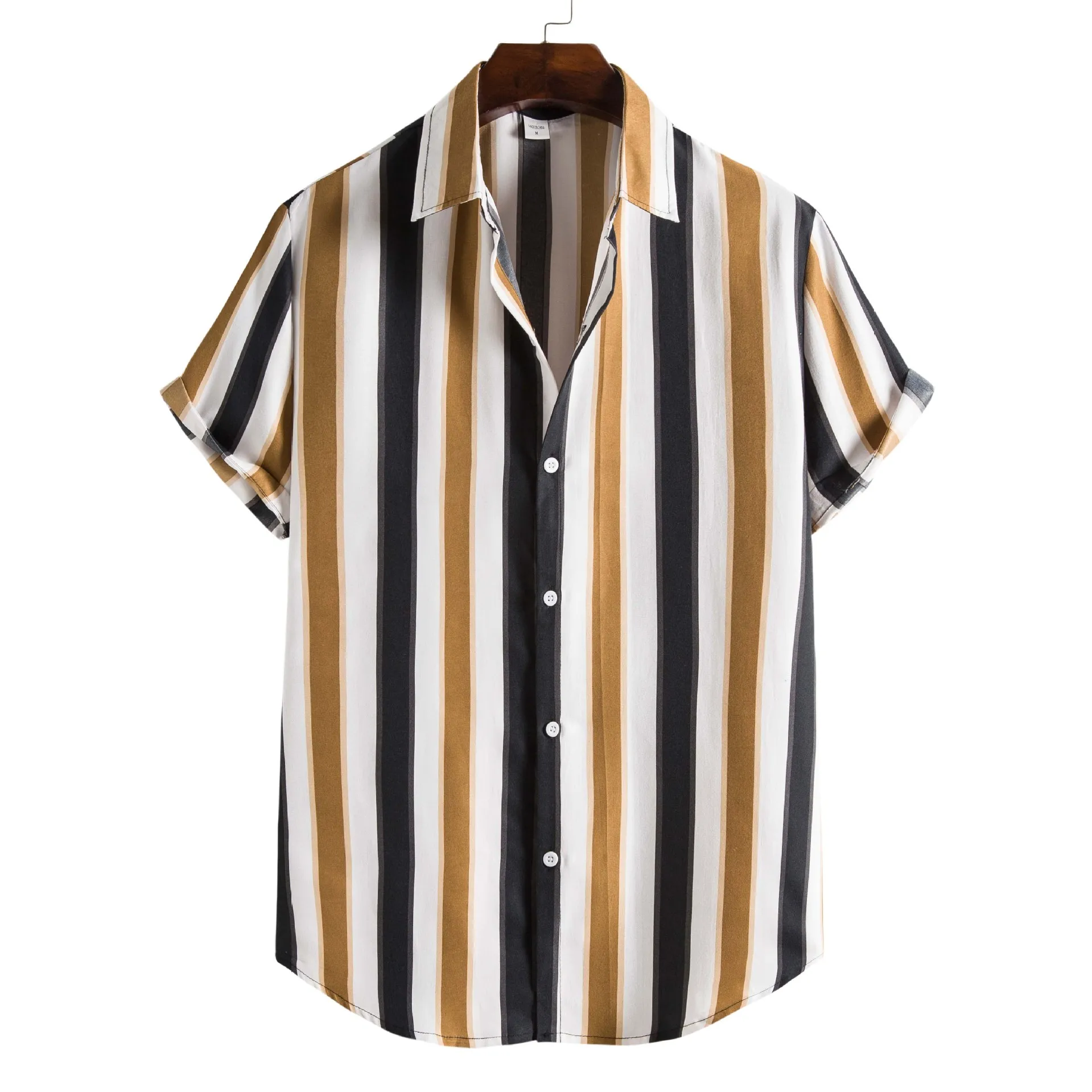 

Custom Logo High Quality Basic Striped Shirts for Men