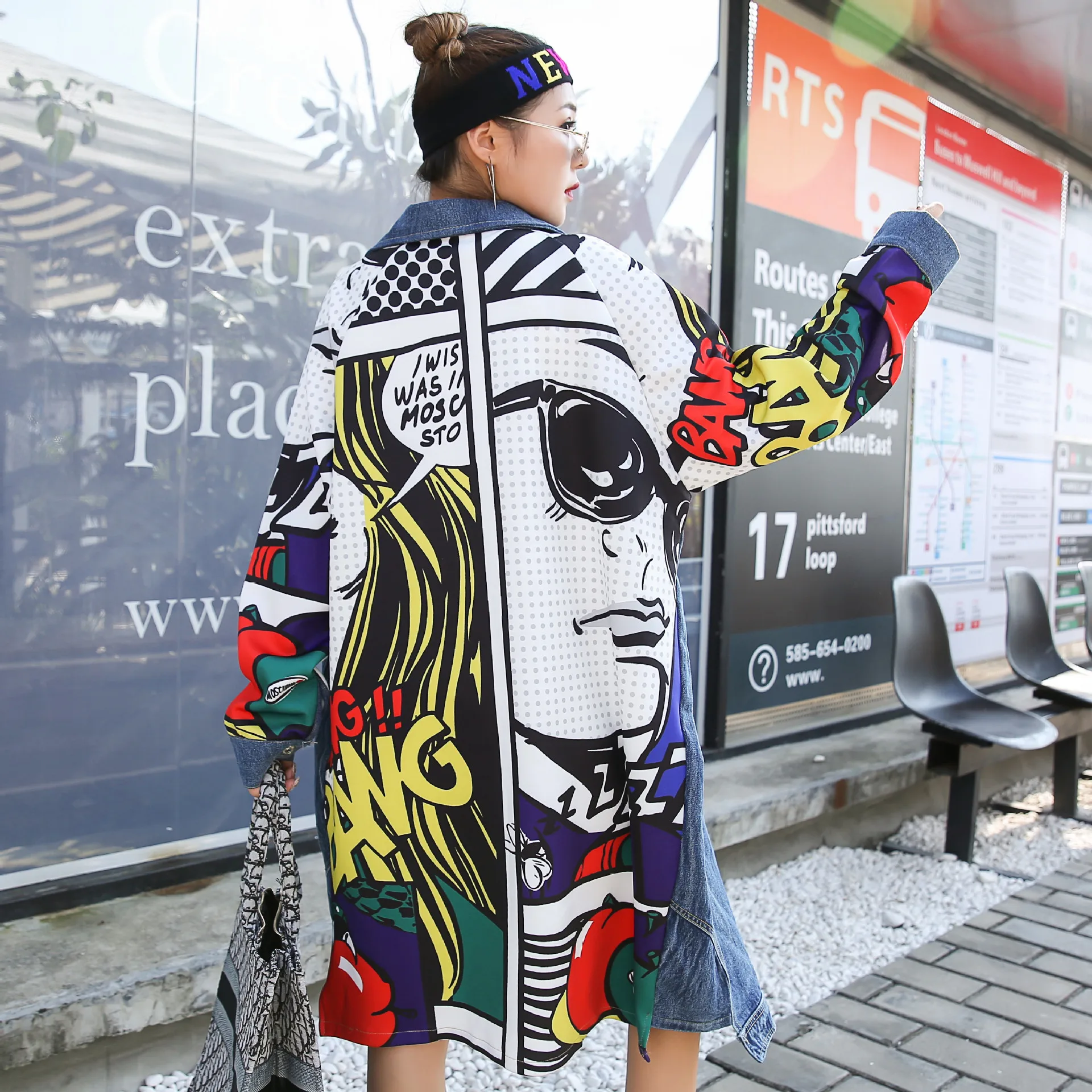 

Plastic and coats jean 2021 made in China sweater jackets women