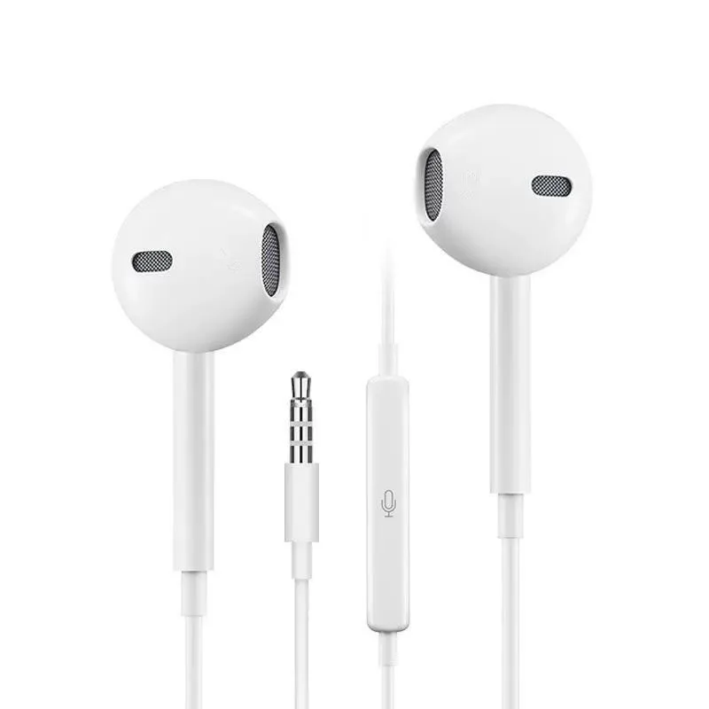 

Earbuds Earphone Wired Headphones 3.5mm in-Ear Wired Earbuds with Built-in Microphone & Volume Control, Black,white