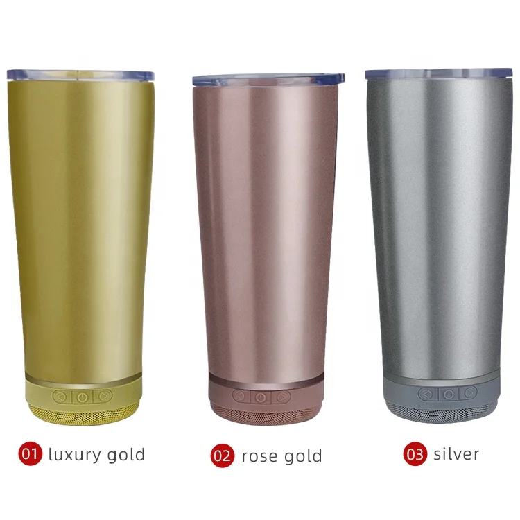 

New Color Wireless Speaker Music Tumbler Indoor Outdoor Blue tooth Speaker Cup