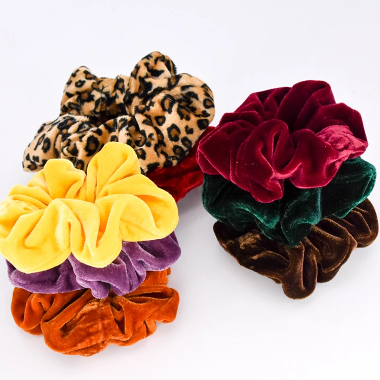 

Designer Famous Brands Organza Large Hair Scrunchie Wholesale Hair velvet scrunchies