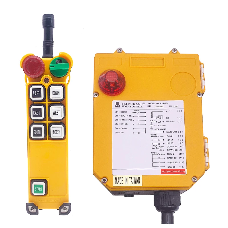 

Telecrane F24-6S industrial radio wireless remote controls for hoist crane