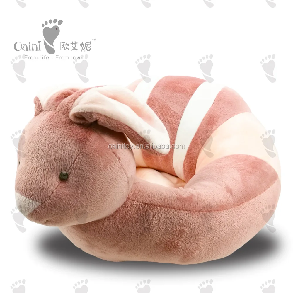 
OAINI 2020 ODM OEM Custom Animal Popular Wholesale Comfortable Baby Sofa Plush Sofa Chair Soft Bunny Baby Support Sofa 