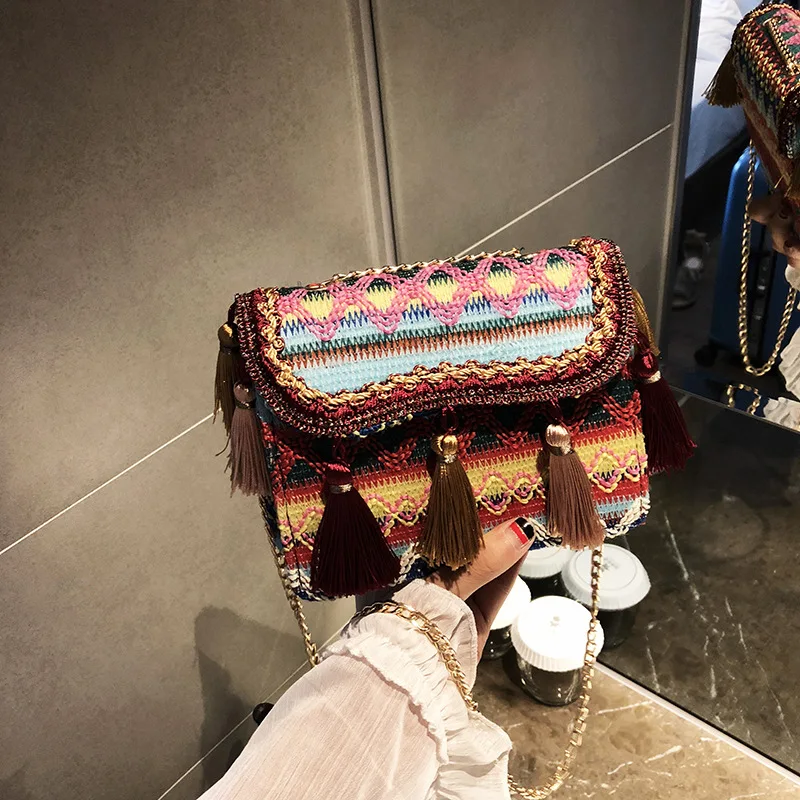 

summer handbags 2020 weave handbag lady crossbody handbag, Six options