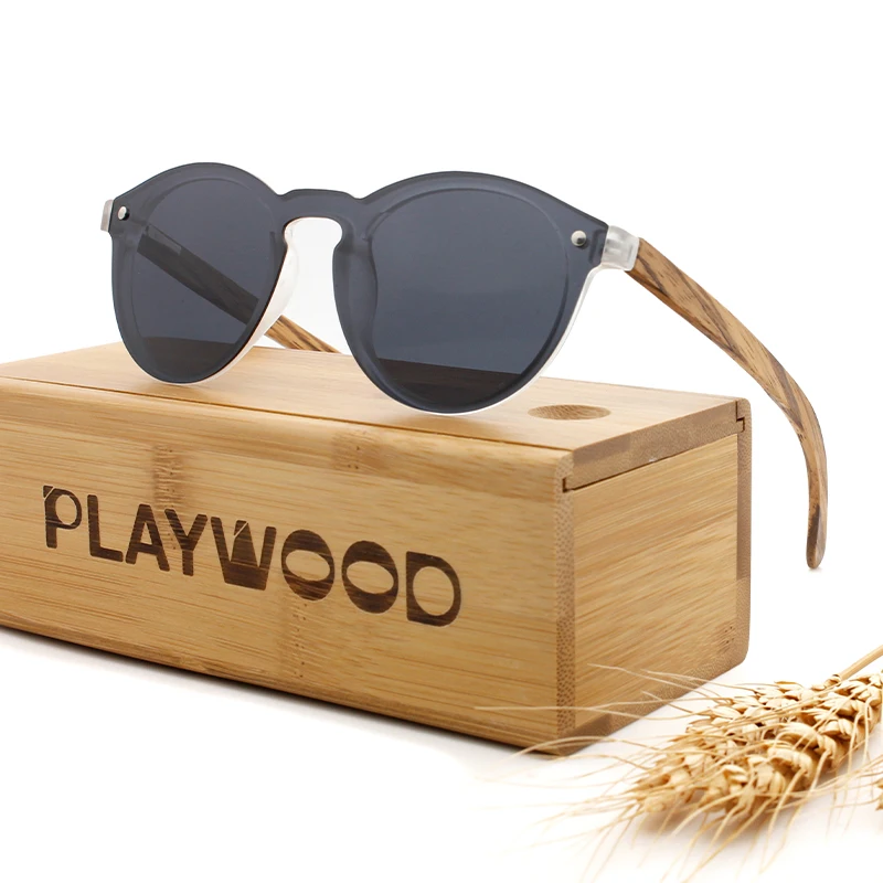 

Classical frameless wooden glasses custom your brand polarized uv400 sunglasses bamboo