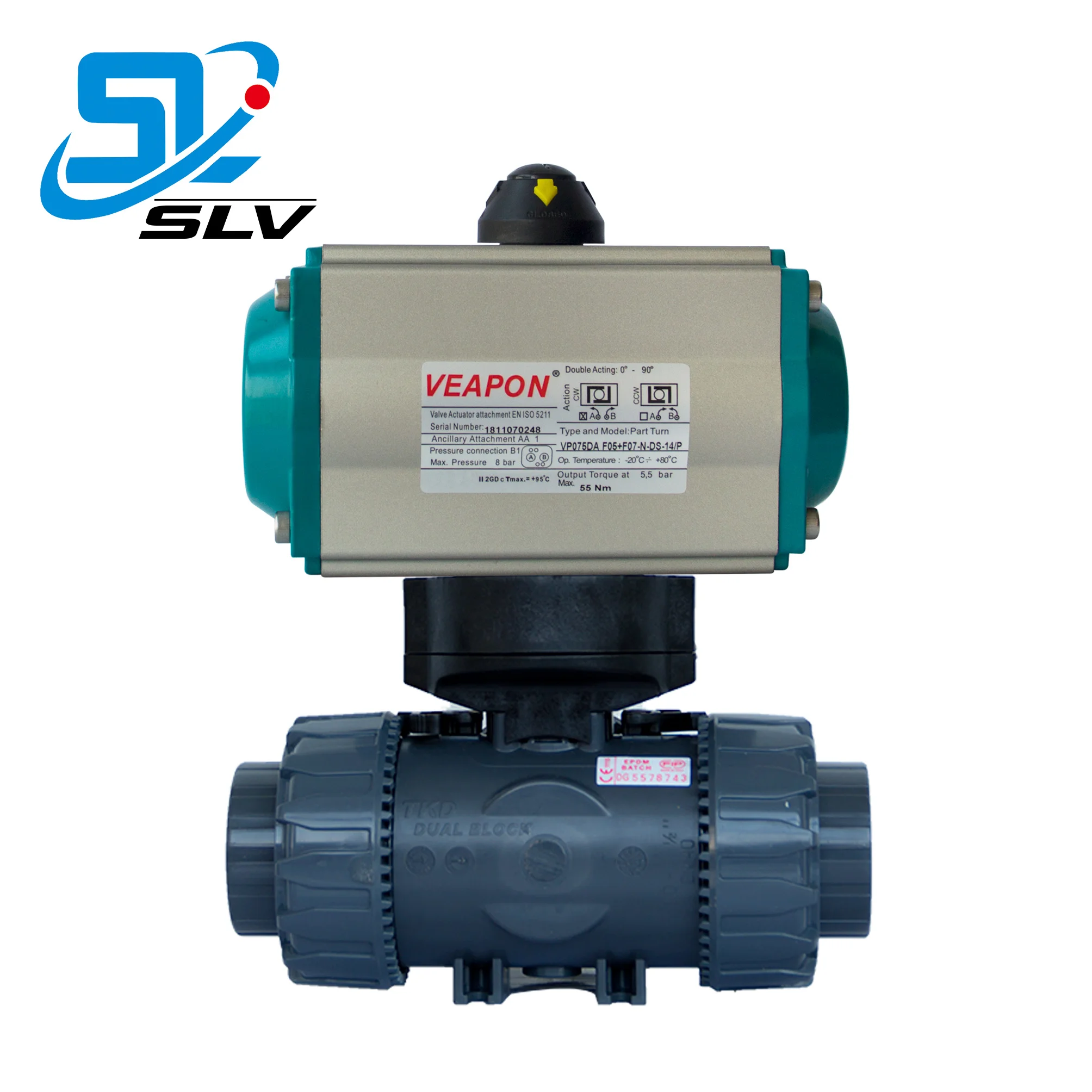 Dn15 Dn20 Dn32 Dn40 Dn50 Dn65 Pvc Cpvc Upvc Pvdf Pp Pph Pneumatic True ...