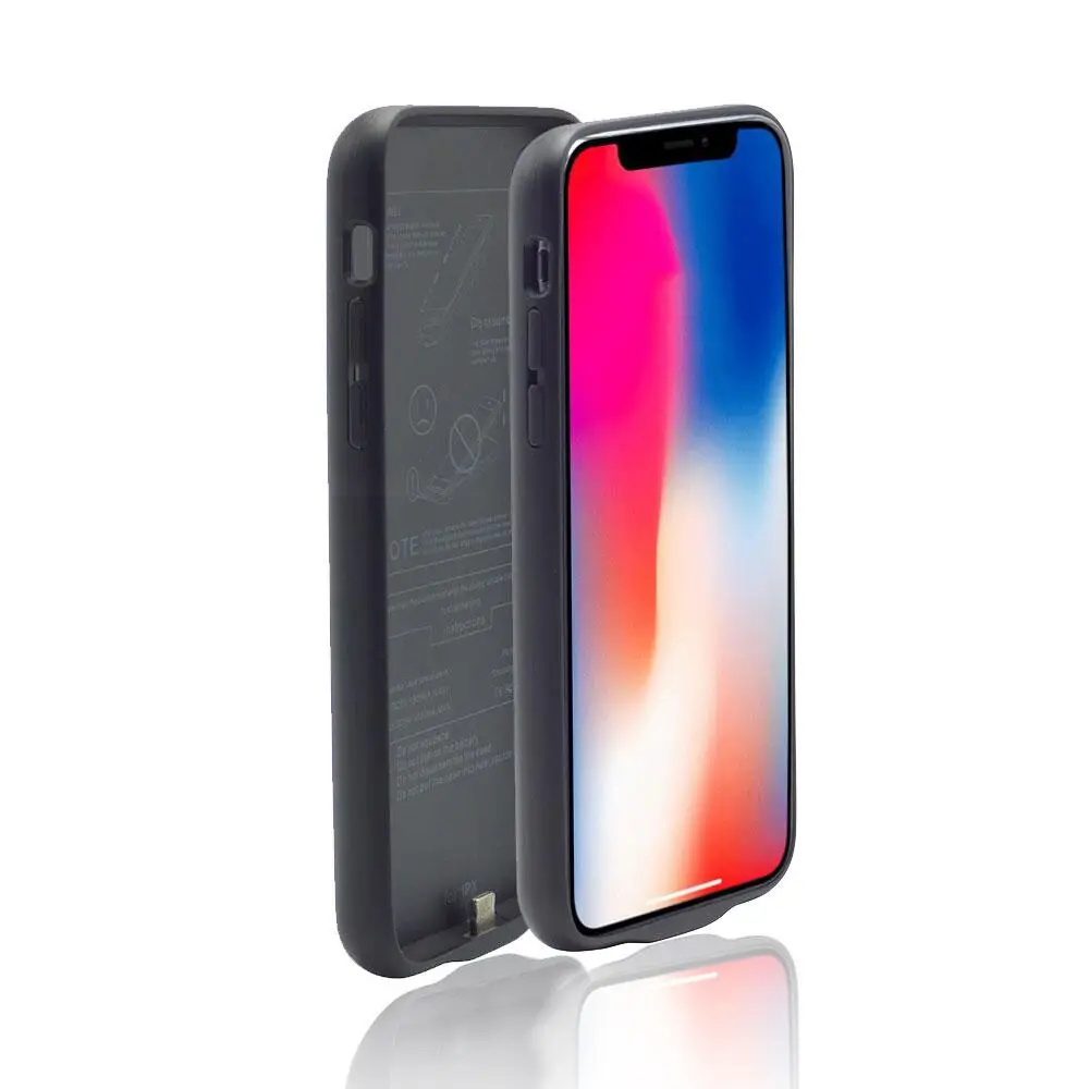 

6000mAh Powerbank Case for iPhone Xs Max Back Charging Case, Black, blue, rose-gold
