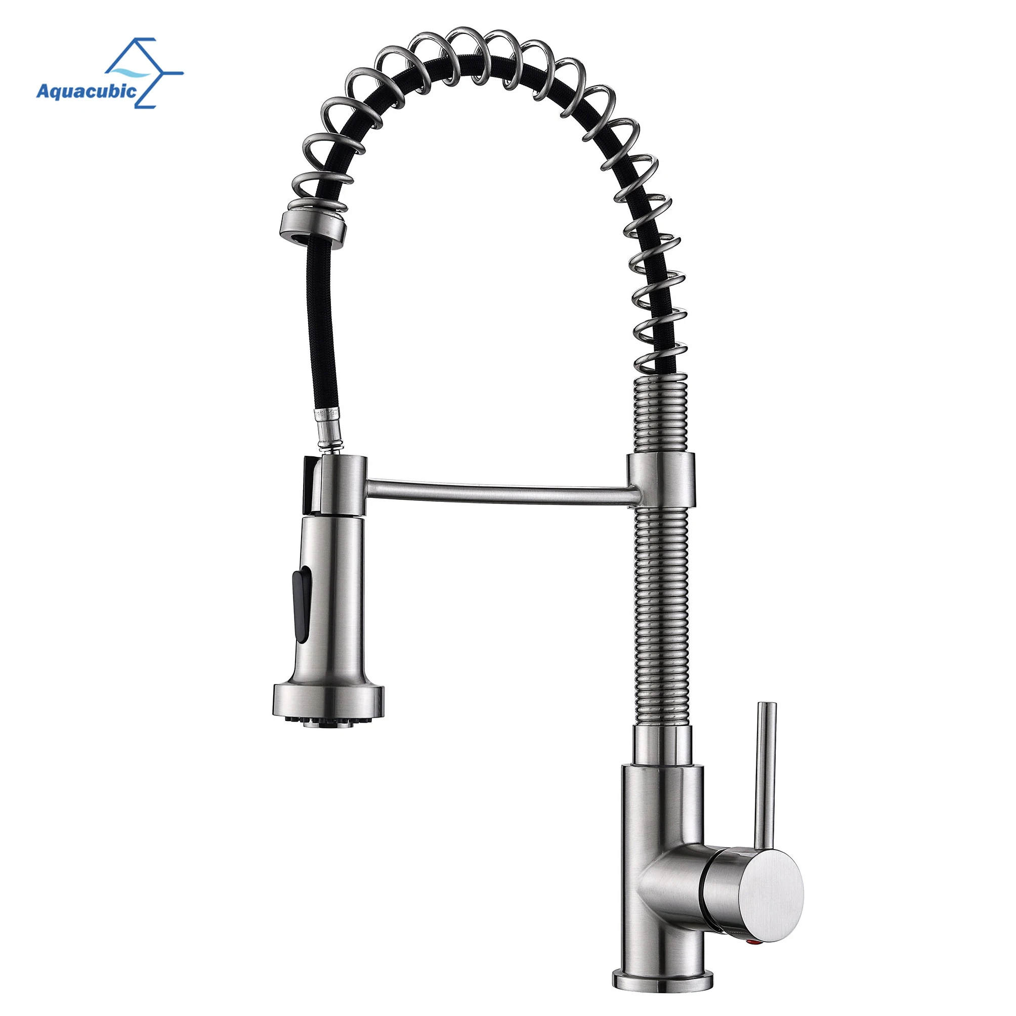 

American Style Sturdy Spring Single Handle Pull Down Kitchen Sink Faucet with Sprayer Pull Out Kitchen Faucet
