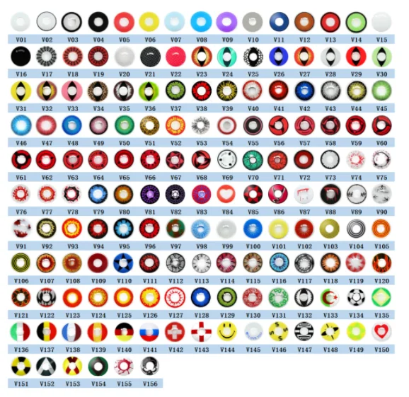 crazy colored contact lenses halloween