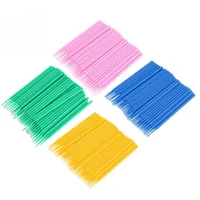 

Cleaning Cotton Swab Microbrushes Disposable Cotton Stick Tattoo Eyelash Extension Individual Lash Removing Cotton Swabs