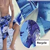 antiuv50 waterproof Hawaii print 100 recycle pet twill tearresistant polyester textile fabric for women speed beachshort
