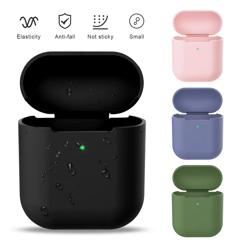 

Earphone Case For Airpods 2 Soft Silicone Cover Wireless Headphone Protective Case For Airpods2 Air Pods 2 Case, As photo