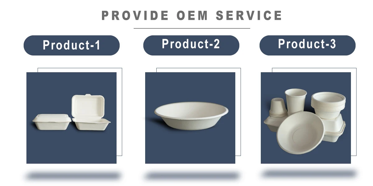 bamboo fiber pulp takeaway clamshell food bowl making machine