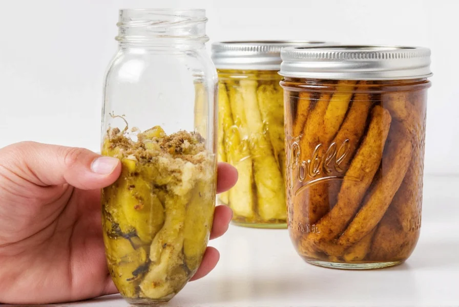 Spiced Pickles on Plate with Herbs