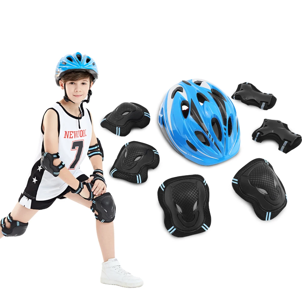 

Professional Roller Skating Protector Bike Riding Protection Kids Surfing Knee Pads Elbow Pads Helmet 7 Pieces