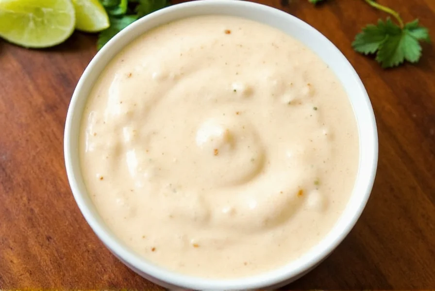 Homemade chipotle ranch dressing in mason jar with fresh herbs