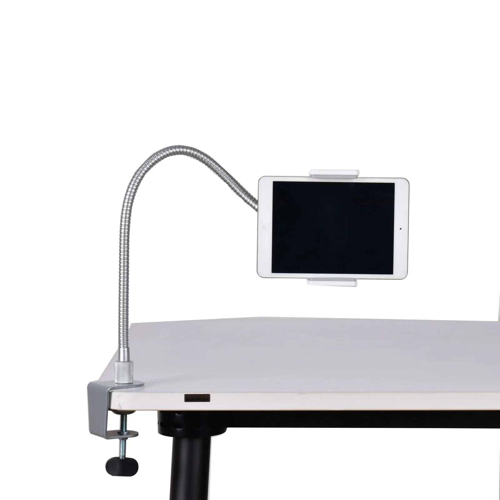

Hotsale gooseneck metal phone and tablet stand adjustable gooseneck tablet stand, Silver