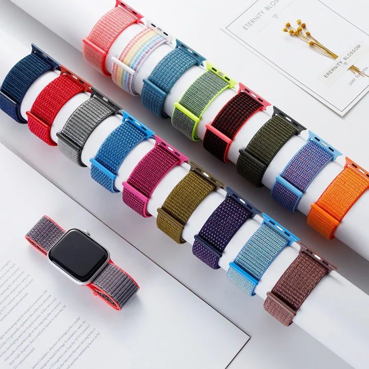 

Magnetic Watch Strap For Iwatch Serie SE 6 5 4 3 2 1, Elastic Band Vintage Smart Nylon Nato Watch Band For Apple, Various colors to you choose