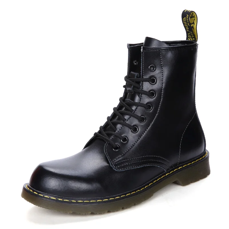 

2021 new style Men's New boots trendy workwear British ankle boots high-top plus size couple shoes, As picture shown