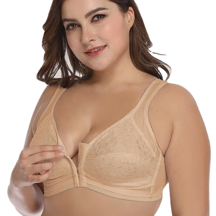

High quality front open button bra for women/plus size bra