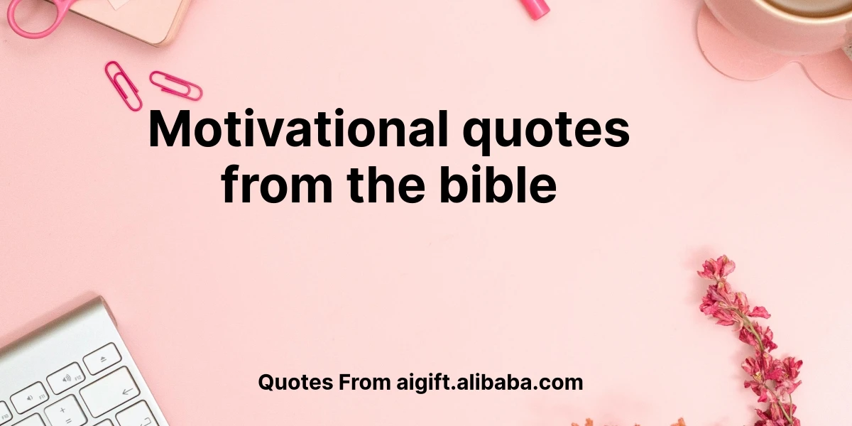 motivational quotes from the bible