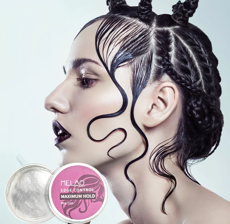 

China high quality private label best natural thick strong 24 hour water based edge control for hair for women