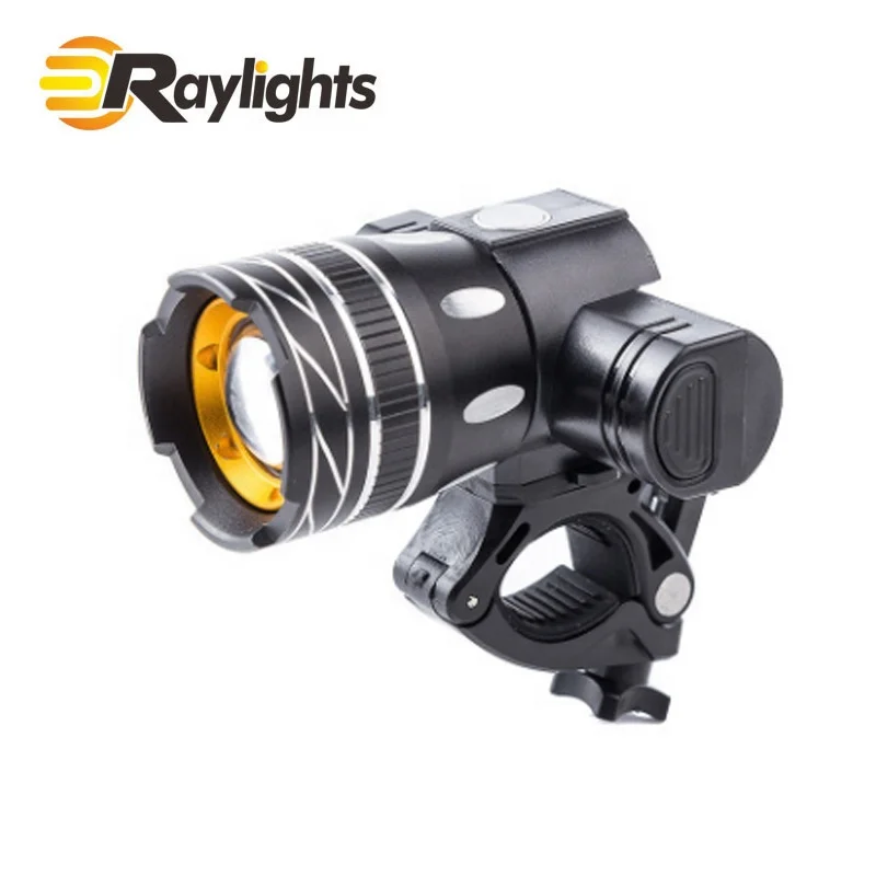 

Bicycle USB charge Focus Adjustable LED Set Bike HeadLamp Bike Waterproof Front Light, Black