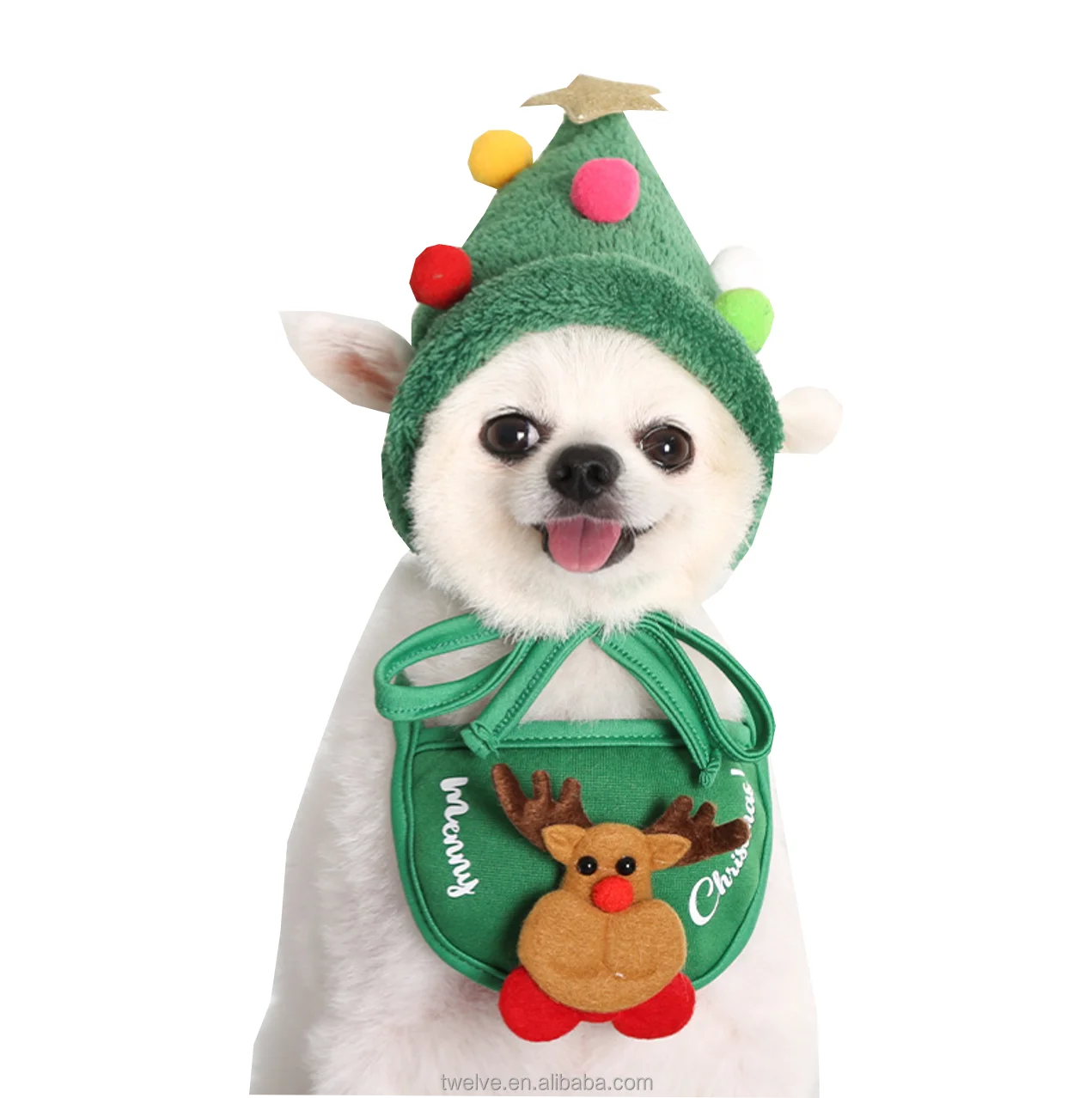 

Deer shape christmas hats for dogs winter soft dog christmas hat cute party dog santa hat
