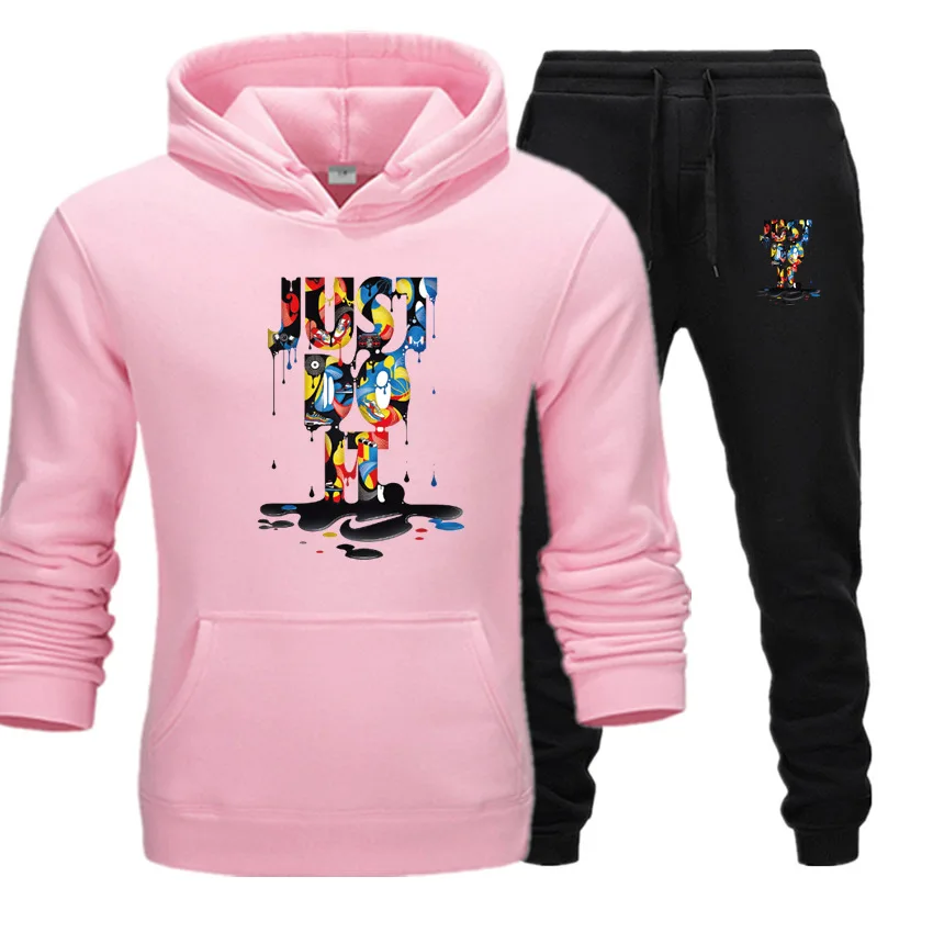 

Sweethearts Outfit Men Women Sport Casual Long Sleeve Jumper Breathable Hoodie Suit, As show