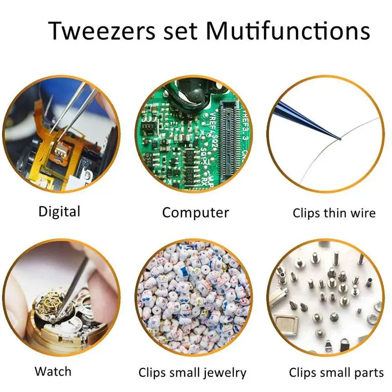 
Titanium Alloy Tweezers Professional Repair Fingerprint Fly Line Phone Motherboard Precise Antimagnetic Electronics Tweezers 