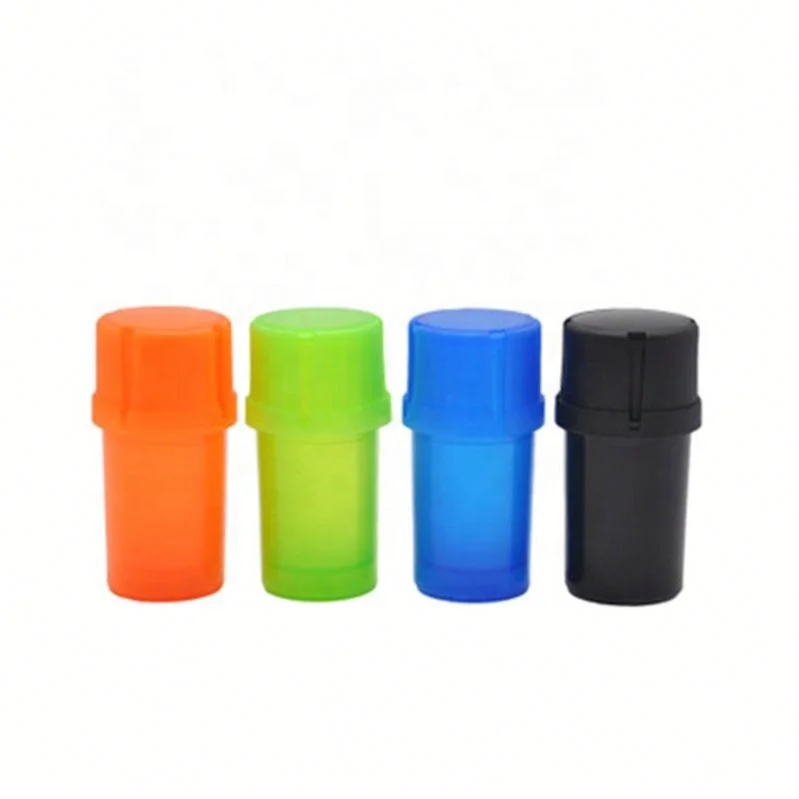 

New Style Plastic Detachable Herb Grinder Jhcentury, Black/orange/blue/green