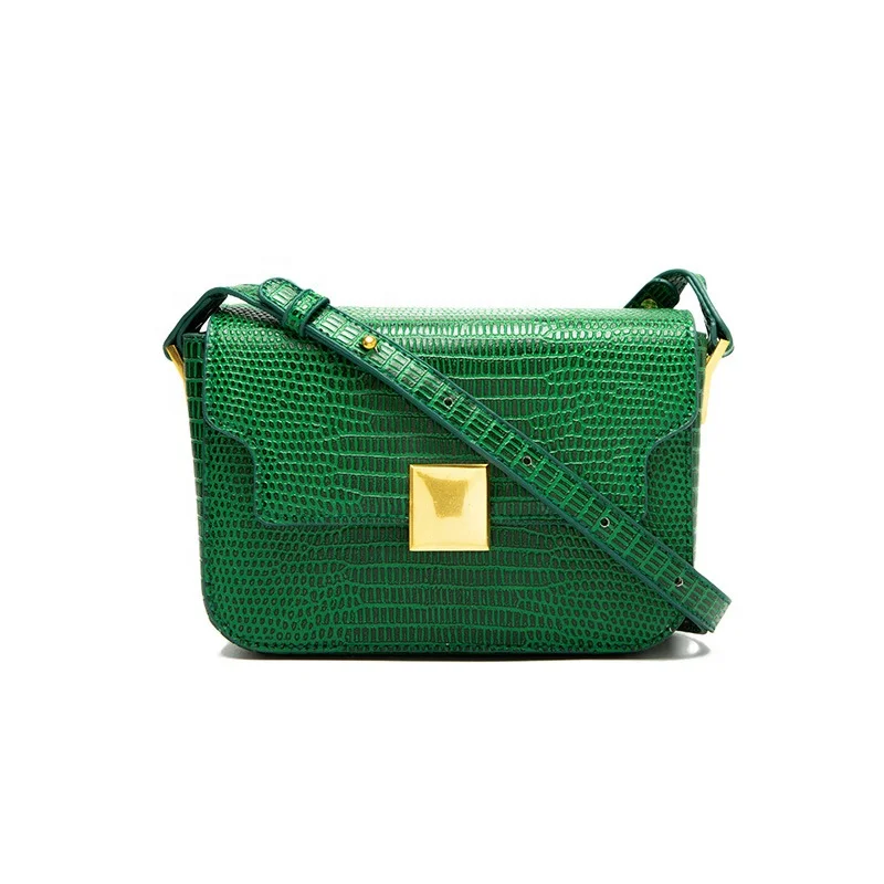 

Designers Shoulder Small Leather Messenger Metal Lock Pu Leather Tote Bags For Women