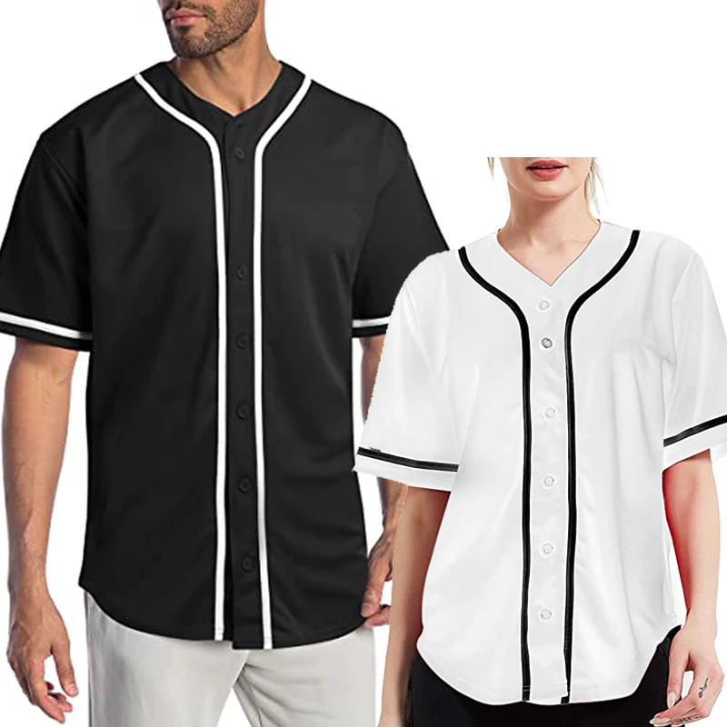 Custom Logo Printing Blank Baseball Shirts Wholesale Mens Softball Jersey Sublimated Baseball Jersey