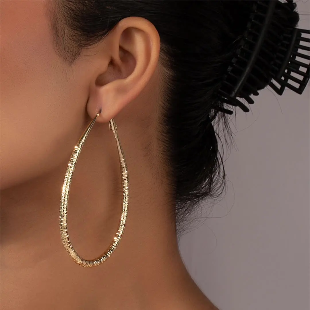 

Large Hoop Earrings exaggerate Style Fashion Party Accessory For Women Geometric Earrings