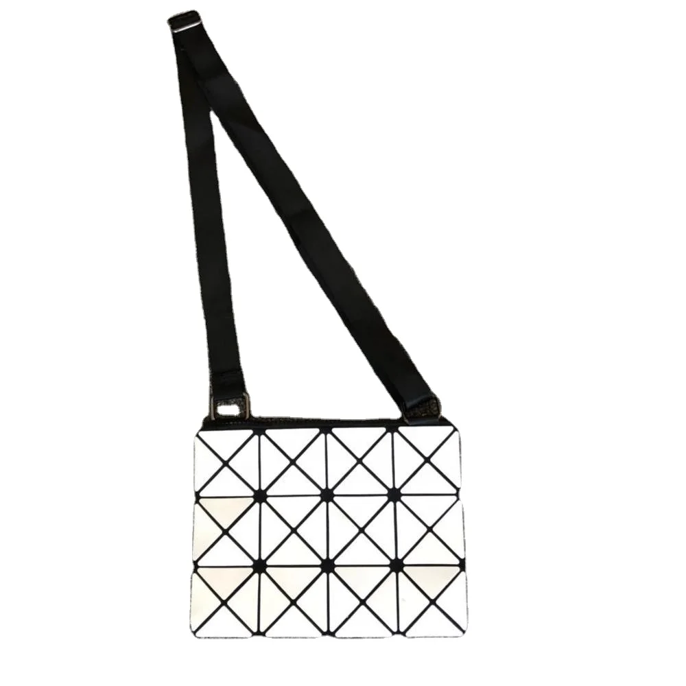 

Customize NEW Style Geometric Handbag Chain Bag PU Shoulder Bags, Sliver , white , black , pink