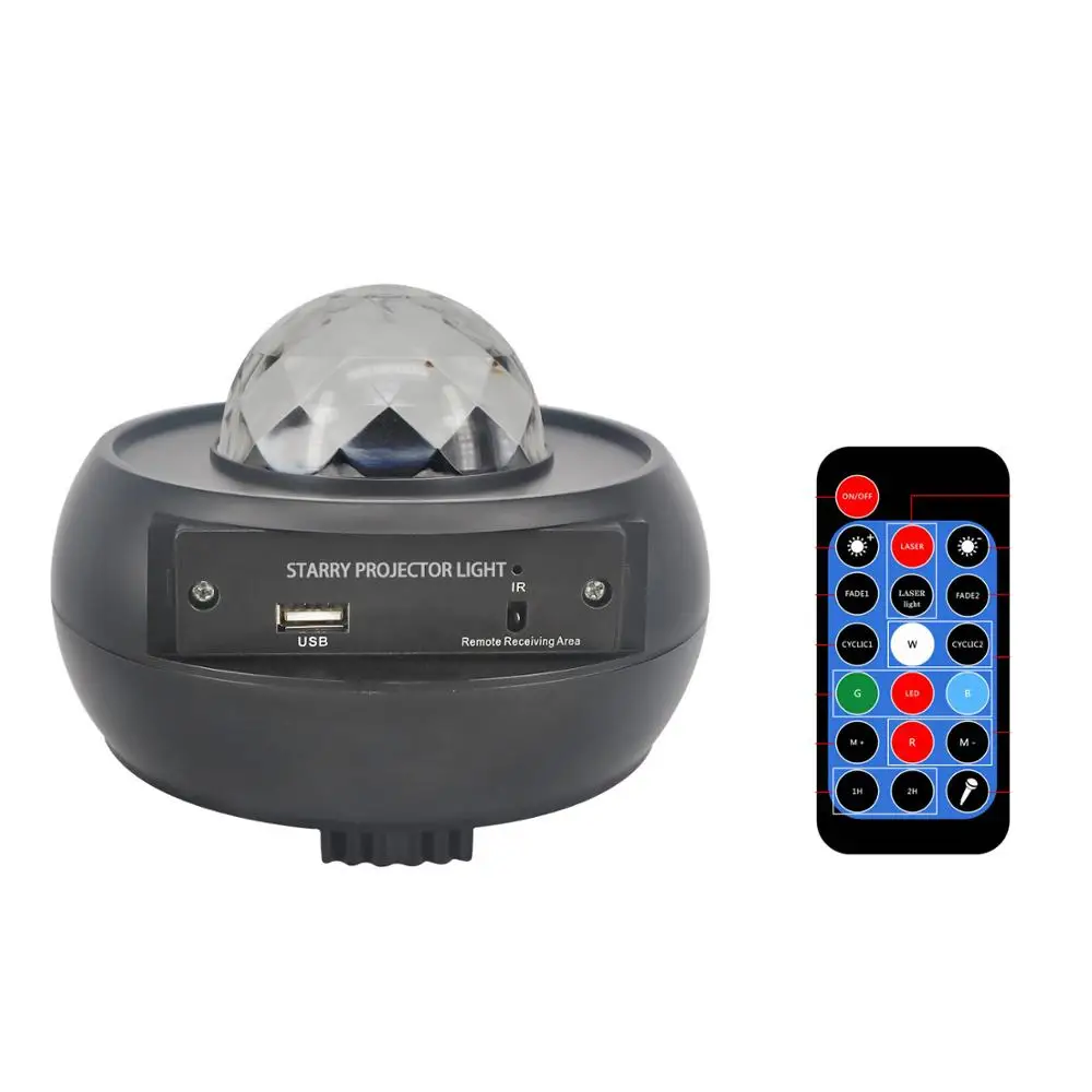 JAKATAA Starry Sky Night Light LED Astera Projector Colorful Star Remote Control Blue tooth Music Player