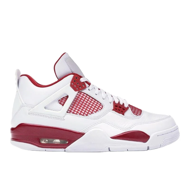 

New trend OG top quality AJ 4 red and blue mandarin duck basketball shoes outdoor leisure sports shoes, Picture shows